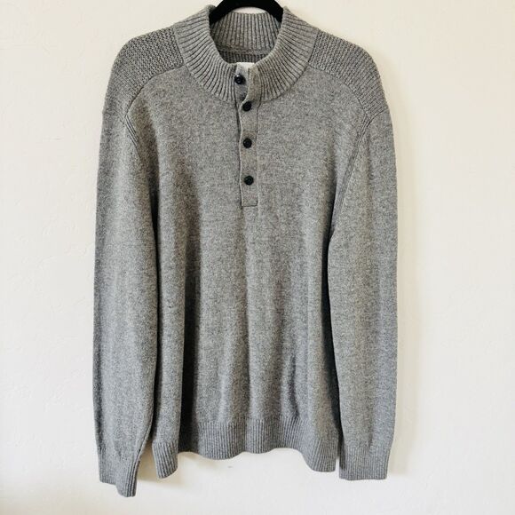 Gap Men’s Mock Neck Grey Sweater Size XL - Picture 1 of 8